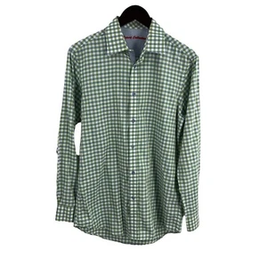 Report Collection Green Blue Check Long Sleeve Shirt Size Small - Picture 1 of 6