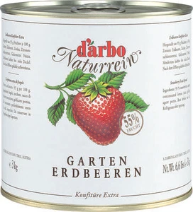 Food-United GARTENERDBEEREN-KONFITÜRE Extra naturrein 3kg Dose von DARBO - Bild 1 von 7