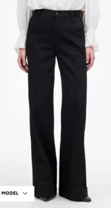 Madewell $148 Superwide Leg Trouser Jeans Black Wash Size 30 NS905 - Picture 1 of 11