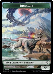 *lámina* DINOSAURIO 0007 / FICHA ELEMENTAL 0009 March of Machines Aftermath Magic The Gathering - Imagen 1 de 2