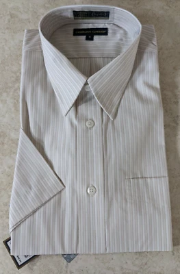 Cambridge Classic 16 Short Sleeve Light Beige Wrinkle Free, New, Free Shipping - Image 1 of 4