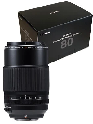 New FUJIFILM XF 80mm f/2.8 R LM OIS WR Macro Lens APS-C - Image 1 of 4