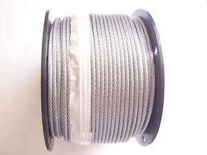 Galvanized Wire Rope Cable 5/32", 7x19, 500 ft reel - Picture 1 of 1