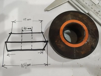 Wheel Balancer centering Dual taper Collet 40 mm Shaft Hunter 99 mm to 104 mm - Image 1 of 3