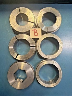 6pc B&S 23 S L522 Crawford Stub Collets Screw Machine Turret Metal Lathe Tools - Image 1 of 4