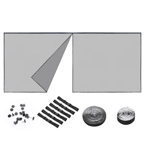 16x7 Ft Hands Free Magnetic Garage Door Screen Single Car Insect Bug Mesh Patio - Picture 1 of 10
