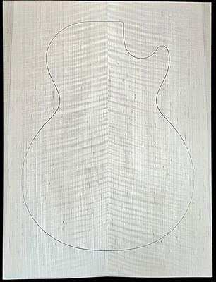 Figured 2a curly maple droptop glued guitar top - Image 1 of 4