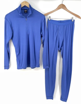 Conjunto de Capa Base Patagonia Capilene De Colección Para Hombres Ropa Interior Térmica MEDIANA EE. UU. 90s Foto 1 de 4