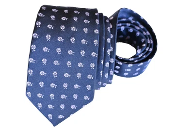 CORBATA HOMBRE ROSA AZUL MARINO/FLORAL Ancho: 2.5/8" Largo: 57" Foto 1 de 3