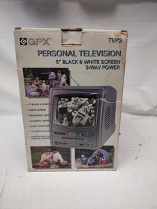 GPX 5" Black & White Screen Personal TV -TVP3 New And Open Box. - Picture 1 of 8