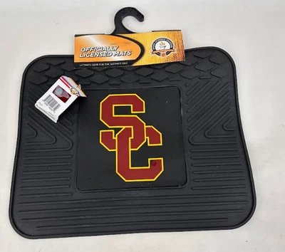 NCAA USC Trojans Car Truck Rear Rubber All Weather Floor Mat - Image 1 of 3