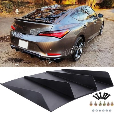 For Acura Integra Hatchback Rear Diffuser 4 Fins Splitter Bumper Spoiler Lip Foto 1 de 4