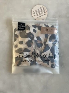 Kitsch Elevated Shower Cap - Leopard Print - Picture 1 of 5