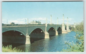 Postcard Memorial Bridge Springfield, MA - Picture 1 of 2