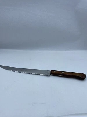 vintage Flint Stainless  Vanadium Miracl-edge knife quality serrated cutlery - Image 1 of 4