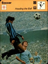 1977-79 Sportscaster Series 66 Multi-Sport Oversize Card #6605 Heading the Ball