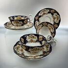 ROYAL ALBERT HEIRLOOM Crown China 3x ￼ Teacups And Saucers England Bone China ￼￼