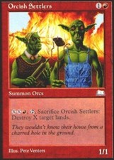 MTG magic cards 1x x1 Light Play, English Orcish Settlers Weatherlight