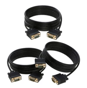 3-Pack- 10FT SVGA M/M 15 Pin Cable HD Display TV Video Projector PC Monitor Cord - Picture 1 of 6