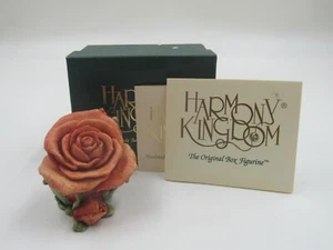 Harmony Kingdom Limited Edition Orange Rose Figurine Trinket Box Artist Signed - Picture 1 of 8