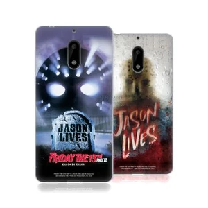 OFFICIAL FRIDAY THE 13TH PART VI JASON LIVES KEY ART GEL CASE FOR NOKIA PHONES 1 - Picture 1 of 9