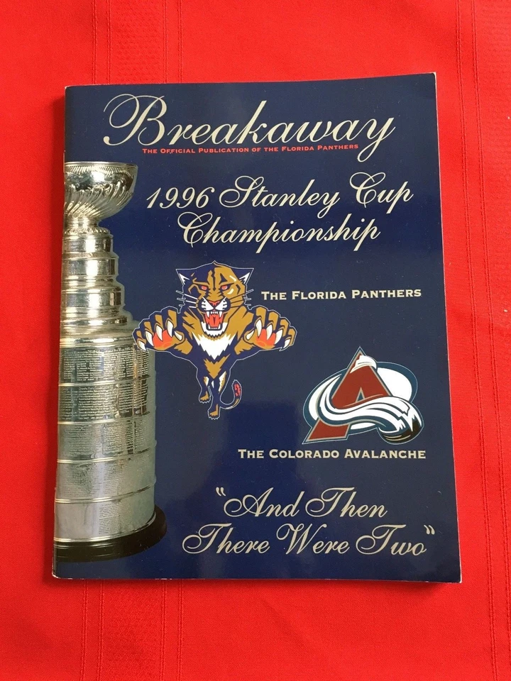 Programa final de la Copa Stanley 1996 NHL Florida Panthers/Avalanche/Roy/Mellanby Foto 1 de 1