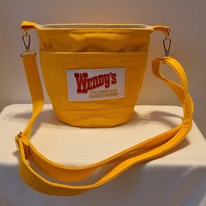 Wendys Old Fashioned Hamburgers 7.5 Inch Deep Small Bucket Crossbody Handbag - Picture 1 of 8