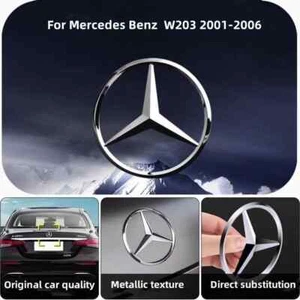 For Mercedes Benz C-class C320 C240 C32 AMG W203 Car Rear Trunk Badge Sticker - Picture 1 of 25