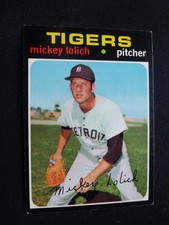 1971 Topps Baseball Card # 133 Mickey Lolich - Detroit Tigers (EX)
