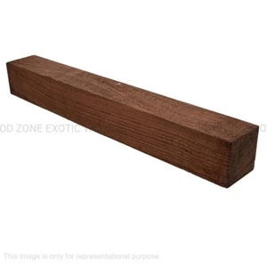 "Torno de bloque cuadrado de madera en blanco giratorio Sapele/Sapelli 1-1/2"" x 1-1/2"" x 42" - Imagen 1 de 6