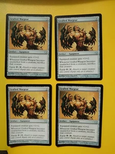 MTG Playset Grafted Wargear Fifth Dawn Artifact 4 cards as pics - Picture 1 of 5