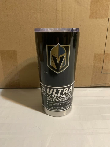 Vegas Golden Knights NHL 20oz Black Tumbler Cup Mug Boelter Brands New Cover