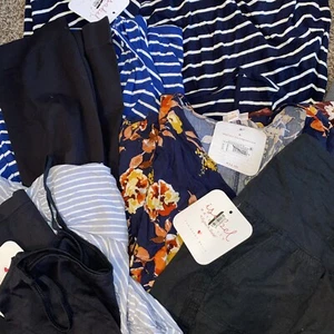 Maternity S Fashion Box Bundle Lot 8 Piece Women Clothing Dresses Tank Shorts Le - Picture 1 of 21