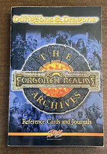 AD&D Forgotten Realms: The Archives Reference Cards and Journals --BOOK ONLY - Picture 1 of 6