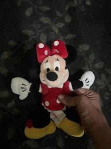 Walt Disney Minnie Mouse Plush Stuffed Animal  8"  Polka Dot - Picture 1 of 6