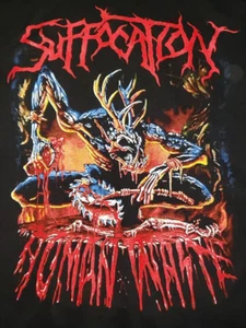 SUFFOCATION Human Waste T-Shirt Short Sleeve Cotton Black Men S to 5XL BE1215 - Picture 1 of 3