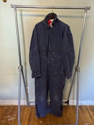 Vintage Weathered WALLS coveralls Size LARGE - Image 1 of 4