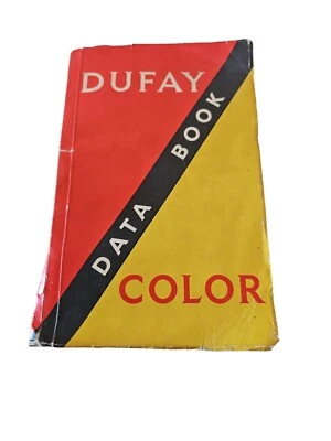 DUFAY COLOR Data book Dufaycolor Colour Chromes softback - Image 1 of 4