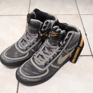2004 Vandal Nike Size 9 High Supreme High Top Gold Leaf Euro Wash Sneaker Shoes - Picture 1 of 11