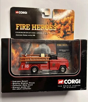 NEW IN BOX 2002 CORGI CLASSICS FIRE HEROES - 1966 GMC FIRE PUMPER DIE CAST TRUCK - Image 1 of 4