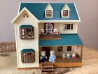 Sylvanian Families House On The Hill (green roof), Furniture & Pig Family Bundle