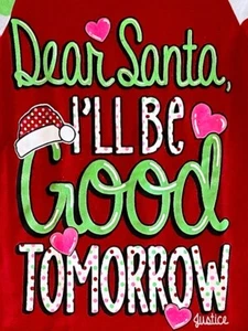 Dear Santa T Shirt Christmas T Shirt Cute T Shirt Youth Girls Size 8 T Shirt - Picture 1 of 2