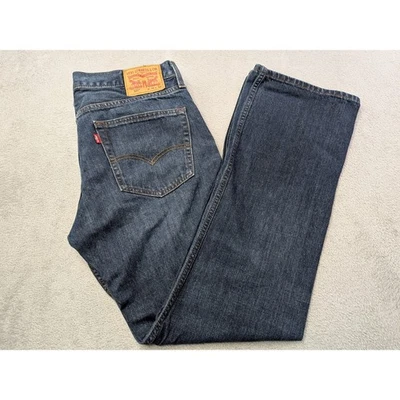 Levi Strauss Co 527 мужской размер 36 x 34 джинсы темно стирка низкий вырез джинсовой ткани - Изображение 1 из 4