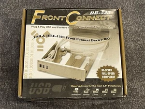 Front Connect Device Bay DB-525 USB & IEEE-1394 5.25” Plug & Play New - Photo 1/9