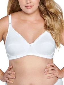 Naturana Bra Nursing Drop Cup Cotton Bras Soft Cup White Maternity Lingerie - Picture 1 of 4