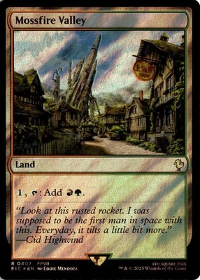 MTG Commander: FINAL FANTASY Surge Foil Mossfire Valley R 407 NM Sc - Image 1 of 2