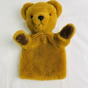 Peluche marioneta de mano de juguete suave vintage de oso hollín de Merryought hecho en Inglaterra - Imagen 1 de 18