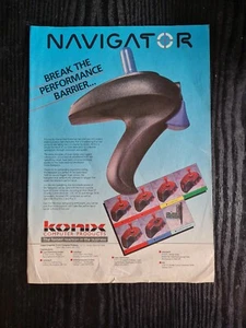 RARE KONIX NAVIGATOR JOYSTICK ADVERT GAME POSTER ART 8.2X11.7" - Picture 1 of 2