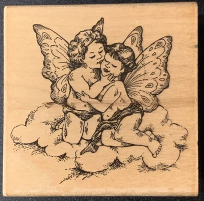 Estampilla de goma Stampendous Love Angels Fairies Foto 1 de 4