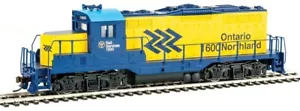 Walthers-EMD GP9M - Standard DC -- Ontario Northland #1600 (yellow, blue, Chevro - Picture 1 of 1